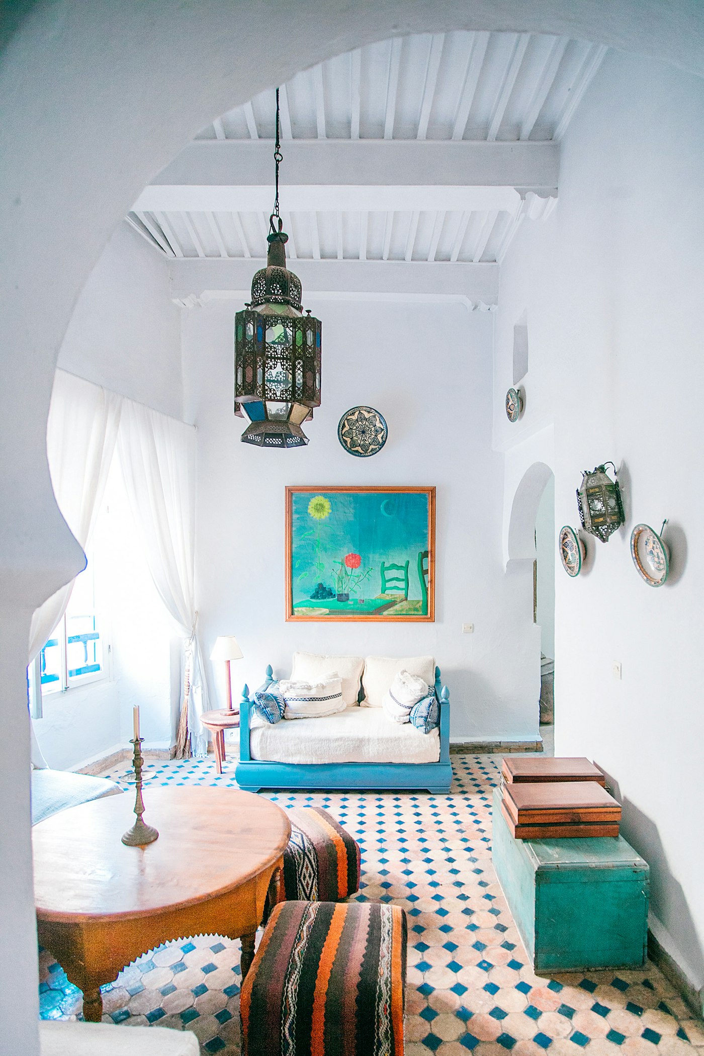 Intérieur d'un riad traditionnel